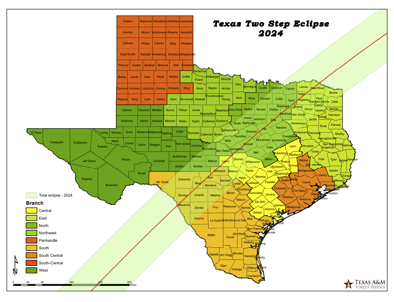 total eclipse map